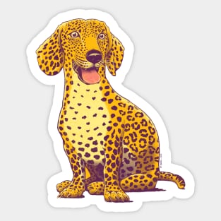 Take a woof on the wild side Sticker